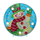 DIY Special Shape Diamond Painting Xmas Snowman Light Embroidery Home Decor