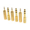 2sets AUX Cable 6.35mm Male To 3.5mm Female Audio Adapter For Headphone Plug