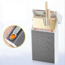Rechargeable Cigarette Case Dispenser Storage Box Holder with USB Lighter Case