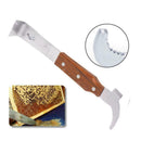 Wooden Handle Bee Hive Hook Scraper Stainless Steel Beekeeping Tools super T0W8