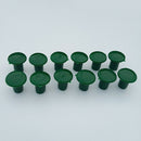 12pcs Durable Green Cane End Caps Garden Cane Caps Plant Care Tools 3cm
