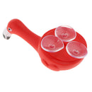 Cute Cartoon Animal Shape Toothbrush Holder Towel Rail Hooks Red Flamingo