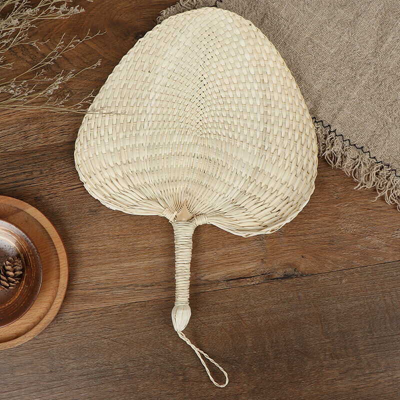 1PC Hand-woven Mosquito Repellent Fan Summer Manual Straw Hand Fans Palm LeafJ~ï¼ˆ