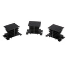 3Piece Radiator Aluminium Heat Sink Cooling Module For Solid State Relay