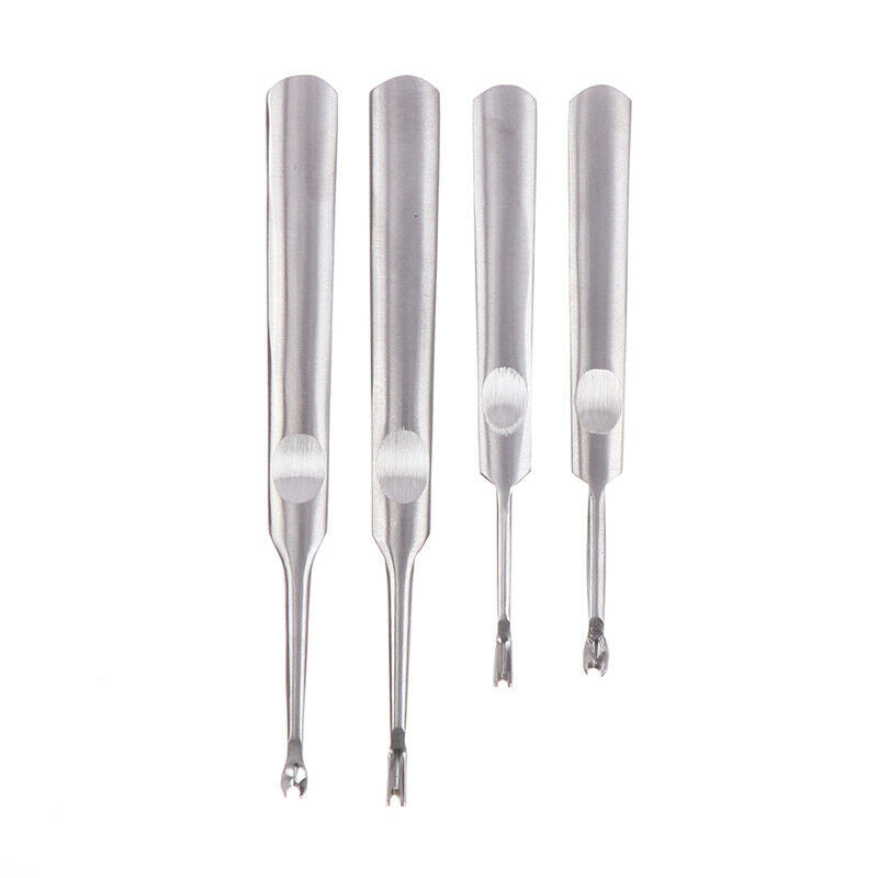 4pcs DIY Hand Stitching U+V Shaped Groover Skiving Edge Beveler Tool KitS Ew