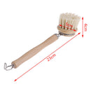 Household Wooden Long Handle Pan Pot Brush Dish Bowl Washing Cleaning BrushOZ