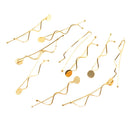 10Pcs Metal Hairpin Minimalist Style Waved Shape Clips Barrette for Women