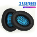 2pcs Replacement Earpads w/L+R Cotton Pad for Quiet Comfort 35 QC35 Headset