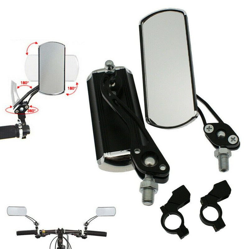 2PCS Bicycle Rearview Mirror Adjustable Handlebar Mirror for Mountain/Road Bike