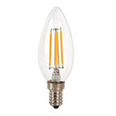 LED Filament Candle Light Bulb For Chandelier Ceiling Light A-Warm White 4W