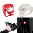 Silicone Bicycle Bike Cycle Safety LED Head Front Rear Tail Light Lamps