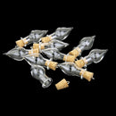 10 Glass Bottle Cork Glass Bottle Pendant, Water droplets shape S6V3