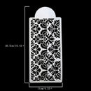 Princess Flower Emboss Fondant Cake Stencil Mould Border Side Lace Baking  JR