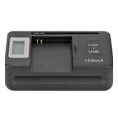 SS-5 2 in 1 Universal Travel Battery Charger Fast Charging Charger with LCD USB