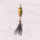 4X  Hard Metal Fishing Lures Crank Bait Small Minnow Lure Bass Tackle Hooks  JR