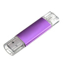 32GB USB Memory Stick OTG mini USB Flash Drive Mobile PC purple