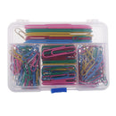 Pack of 250 Medium Jumbo Large Coloured Paper Clips Office School Stationery