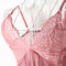 Sexy Lady Deep V Neckline Short Nightdress Lace Nightwear Perspective