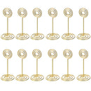 12 Pack Table Number Card Holders Photo Holder Stands Place Paper Menu Clip F5K4