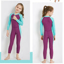 Dive&Sail L Rose Red New Long Sleeve Wetsuit Kids One Piece Swimsuit Diving