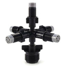 Garden Sprinkler Irrigation Mist Fog 5-head Nozzle Spray 1/2 " Mounting Adap JR