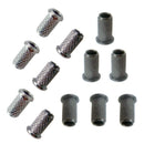 6 Pieces Electric Guitar String Thru Body Ferrules Bushing Set Black