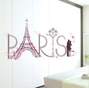 Home Decor Rooms Removable Paris Eiffel Tower Art Decals Wall Stickers DIY Gifts