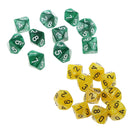 20pcs 16mm D10 DiceBoard Game Dice for Dungeons and Dragons DND TRPG Games