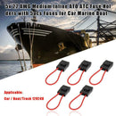 5pcs 22 AWG Wire Medium Inline Fuse Holders with 5pcs Fuses for Car Marine