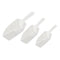 3 piece Pallet Ice scraper shape plastic scoop - Transparent