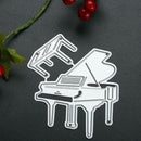 DIY Piano-shaped Cutting Dies Stencil Scrapbooking Embossing Template Craft