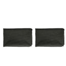 Set of 2 Iron on Non woven Interfacing Black Sewing Adhesive Cloth 30g DIY