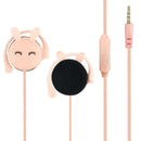 Cartoon Rabbit Ear Hook Wired Earphone Sport Running Stereo Headphones Chil