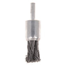 20mm wire knot end brush stainless steel with 1/4" shank for grinder M&E