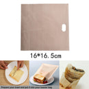 Sandwich Toaster Toast Bags Non-Stick Reusable Safety Heat-Resistant 2pcs ME