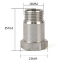 1PCS 304 Stainless Steel Oxygen Sensor Extender Spacer Extension Adapter M JYW