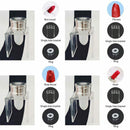 3 piece set DIY 12.1mm simple lipstick filling tube Heart-shaped silicone m U2K4