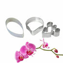 3pcs/Set STAINLESS Steel Cookie Biscuit Pastry Fondant Cake Orchid N0Q6 W3E3