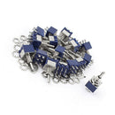 20Pcs AC 125V 6A ON-OFF-ON DPDT Locking Mini Toggle Switch Blue 6mm