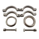 Wastegate V-Band Clamp Turbo Set Kit with Screws Nuts f/ 38mm Wastegates