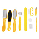10In1 Pedicure Paddle Foot Scraper Pumice Stone Brush File For Hard Skin Remover