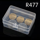 5pcs Clear Plastic Transparent Storage Box Collection Container Case Part  LJ