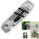 6 in 1 Tiny Ratchet Multi-Tool Key Chain KeyChain Keyring Bottle Opener Ruler m