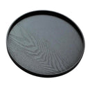 Round Serving Tray Serving Plate 2 Pieces Black Waiter Tray Gastro Tray, ÃƒËœ 27 +