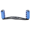 Reel Handle for Baitcasting Drum Raft Reel Double Handle - Blue Aluminum Alloy