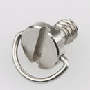 1/4" D-Ring Screw Adapter Stainless Steel For DSLR Camera QRS Monopods