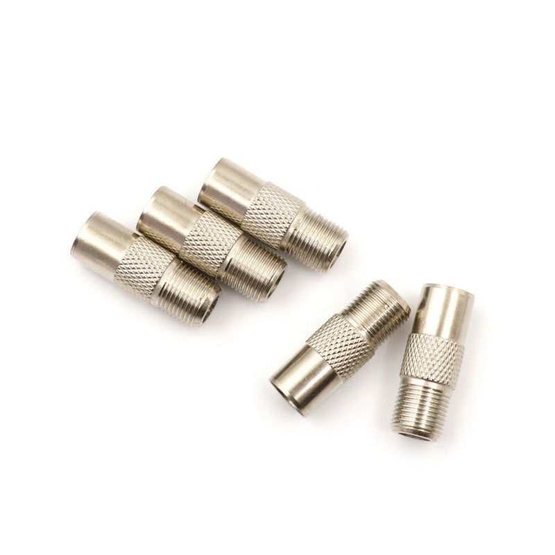 5Pcs RF Coax F Female to PAL 9.5 Male Connector TV Antenna ConnectorXP