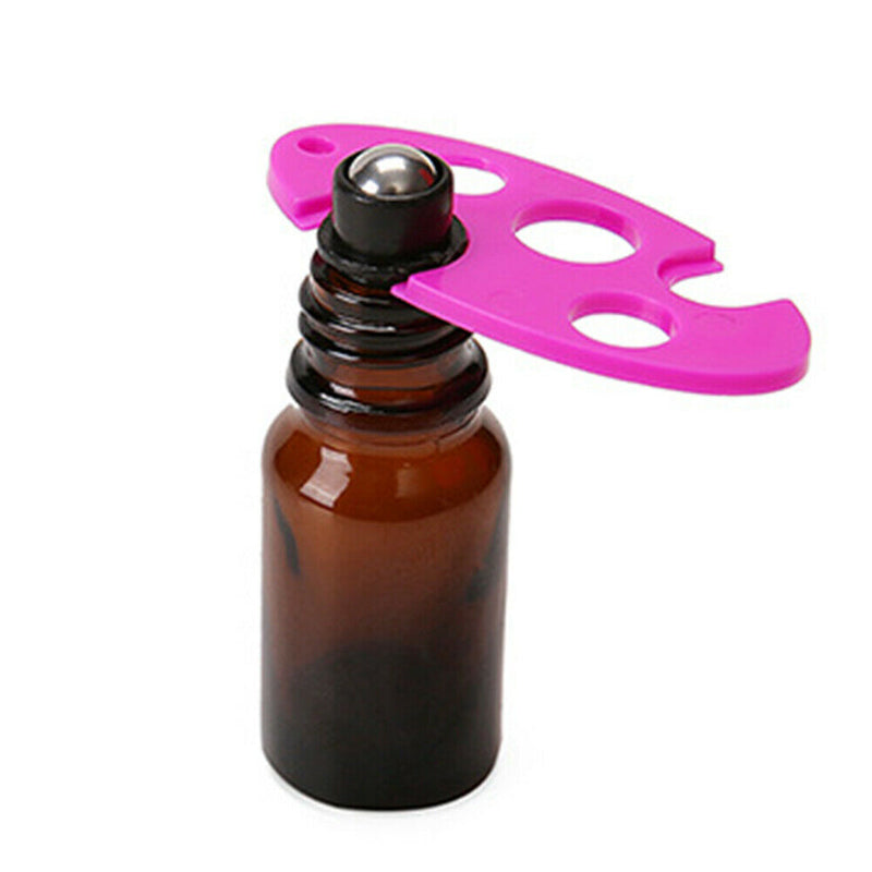 Plastic Essential Oil Opener Refillable Bottles Roller Ball Cap Remover (B) A