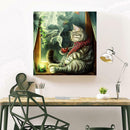 5D DIY Full Drill Diamond Painting Smoking Cat Embroidery Mosaic Kit Decor