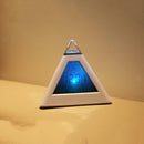 LED Pyramid 7 Colour Changing Digital Clock with Date Alarm & Temperature